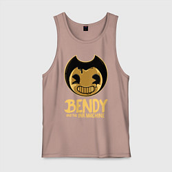 Майка мужская хлопок Bendy And The Ink Machine, цвет: пыльно-розовый
