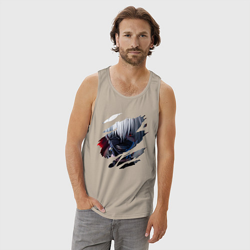 Мужская майка Кен Канеки / Миндальный – фото 3