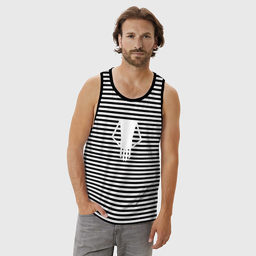 Мужская майка Bakugo t-shirt / Черная тельняшка – фото 3