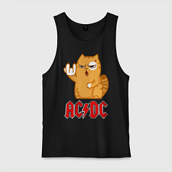 Мужская майка ACDC rock cat