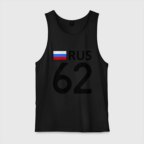 Мужская майка RUS 62 / Черный – фото 1