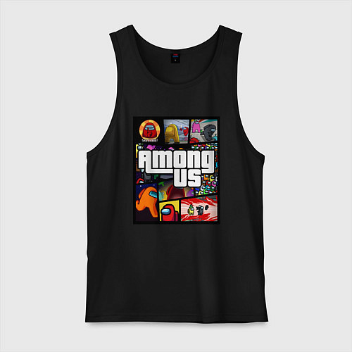 Мужская майка AMONG US GTA / Черный – фото 1