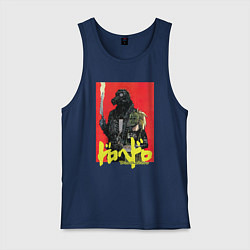 Майка мужская хлопок DOROHEDORO, цвет: тёмно-синий