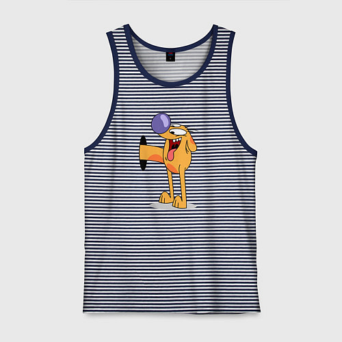 Мужская майка Котопес / Синяя тельняшка – фото 1