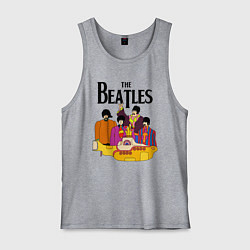 Майка мужская хлопок THE BEATLES, цвет: меланж