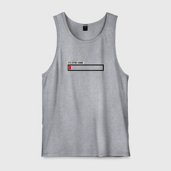 Майка мужская хлопок Терпение, цвет: меланж