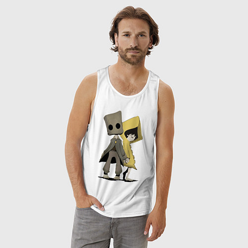 Мужская майка Little Nightmares / Белый – фото 3