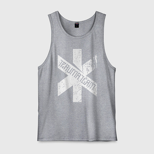 Мужская майка TRAUMA TEAM Cyberpunk 2077 / Меланж – фото 1
