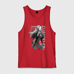 Майка мужская хлопок Евангелион, цвет: красный