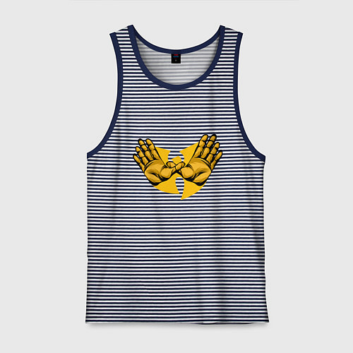Мужская майка Wu-Tang Forever / Синяя тельняшка – фото 1