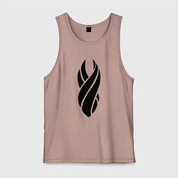 Майка мужская хлопок DEAD SPACE МЁРТВЫЙ КОСМОС, цвет: пыльно-розовый