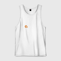 Майка мужская хлопок Смена 1, цвет: белый