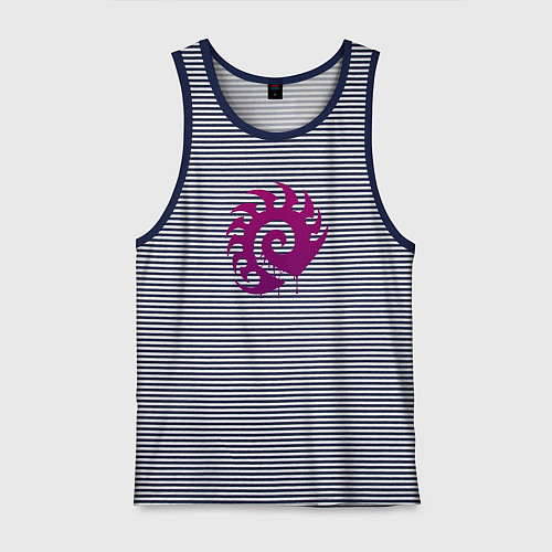 Мужская майка Zerg logo Purple / Синяя тельняшка – фото 1