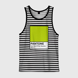 Майка мужская хлопок Shrek: Pantone Color, цвет: черная тельняшка