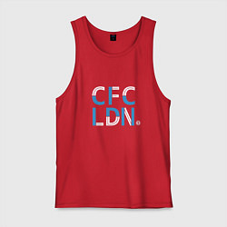 Майка мужская хлопок FC Chelsea CFC London 202122, цвет: красный