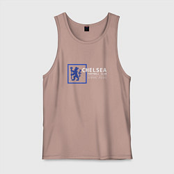 Майка мужская хлопок FC Chelsea Stamford Bridge 202122, цвет: пыльно-розовый