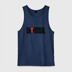 Майка мужская хлопок ANIMAL UNIVERSAL ЭНИМАЛ, цвет: тёмно-синий