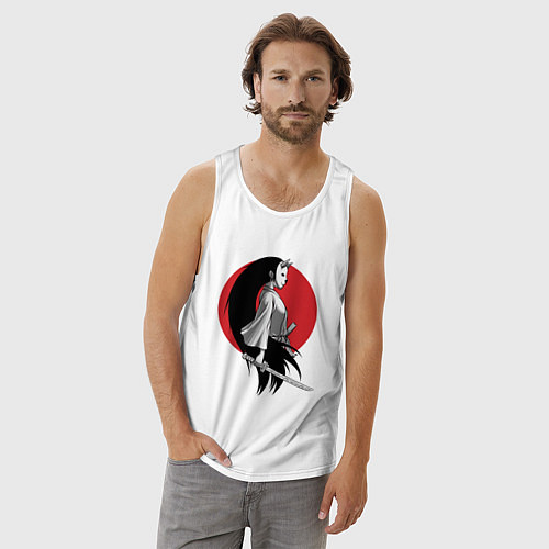 Мужская майка Самурай / Белый – фото 3