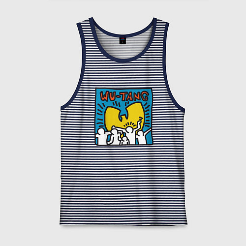 Мужская майка Wu-Tang People / Синяя тельняшка – фото 1
