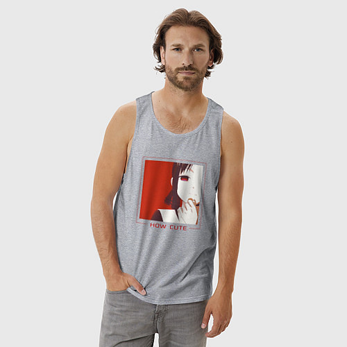 Мужская майка Kaguya How Cute / Меланж – фото 3