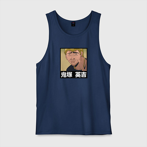 Мужская майка Onizuka face / Тёмно-синий – фото 1