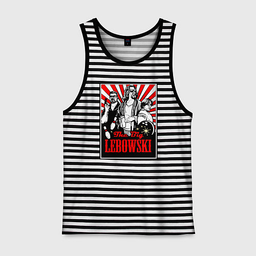 Мужская майка Большой Лебовский / Черная тельняшка – фото 1