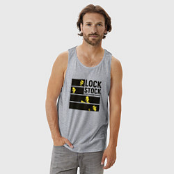 Майка мужская хлопок Lock, Stock and Two Smoking Barrels 1998, цвет: меланж — фото 2