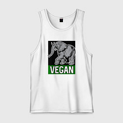 Мужская майка Vegan elephant