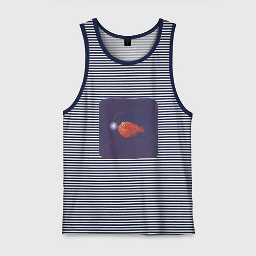 Мужская майка Удильщик / Синяя тельняшка – фото 1