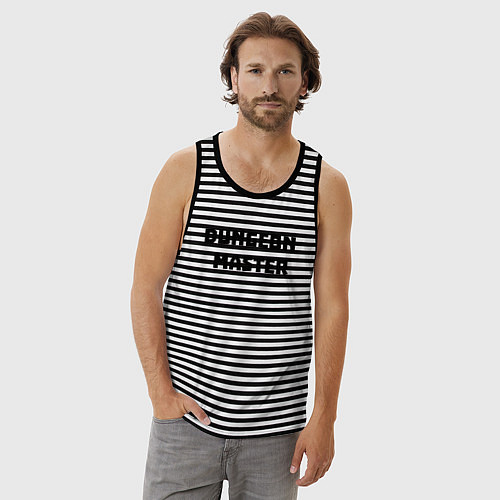 Мужская майка Dungeon Master / Черная тельняшка – фото 3