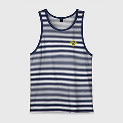 Майка мужская хлопок Молвинец славяне, цвет: синяя тельняшка