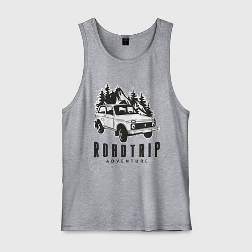 Мужская майка Niva roadtrip / Меланж – фото 1
