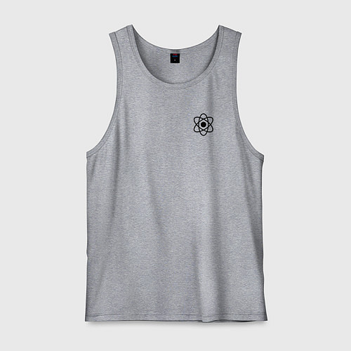 Мужская майка Физика Атом / Меланж – фото 1