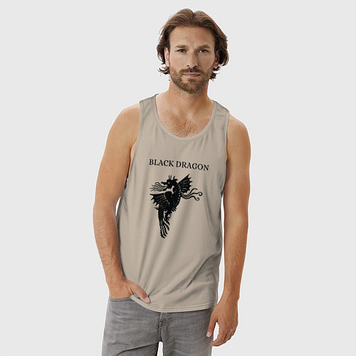 Мужская майка Дракон / Миндальный – фото 3