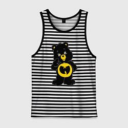 Майка мужская хлопок Wu-Tang Bear, цвет: черная тельняшка