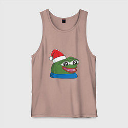 Мужская майка Pepe, pepe happy, Пепе хеппи, pepe happy new year