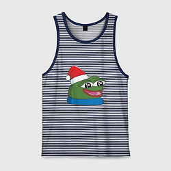 Мужская майка Pepe, pepe happy, Пепе хеппи, pepe happy new year