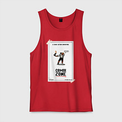Майка мужская хлопок Comixzone, цвет: красный