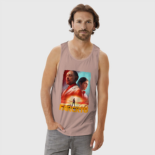 Мужская майка FAR CRY 6 ФАР КРАЙ 6 ПОСТЕР / Пыльно-розовый – фото 3