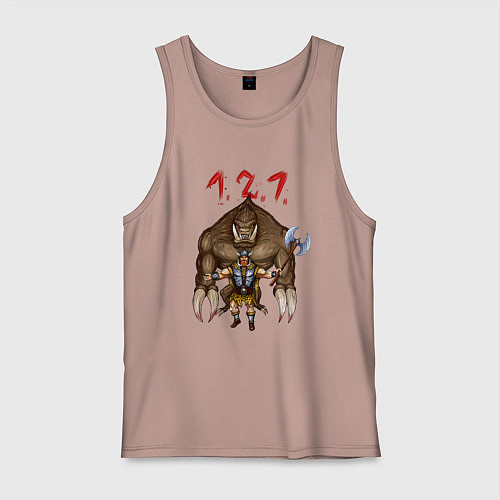 Мужская майка Разнос на 121 / Пыльно-розовый – фото 1