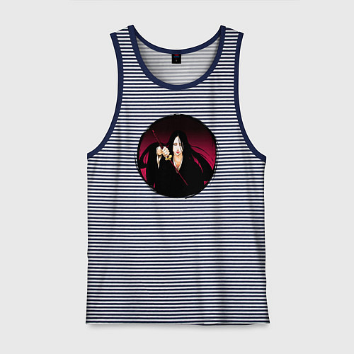 Мужская майка Банкай Унаханы Блич / Синяя тельняшка – фото 1