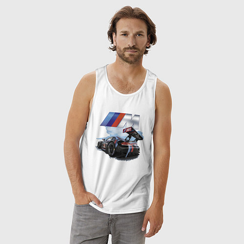 Мужская майка BMW M POWER Motorsport Racing Team / Белый – фото 3