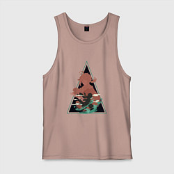 Майка мужская хлопок Genshin Impact KazuhaКадзуха, цвет: пыльно-розовый