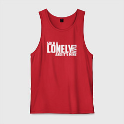 Майка мужская хлопок Lonely Day - System Of A Down, цвет: красный