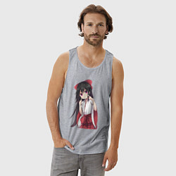 Майка мужская хлопок Анимэ тян 1, цвет: меланж — фото 2