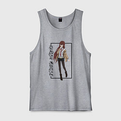 Майка мужская хлопок Курису Макисэ Врата Штейна, цвет: меланж