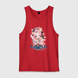 Майка мужская хлопок Диона Diona Genshin Impact, цвет: красный