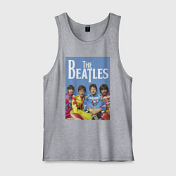 Майка мужская хлопок The Beatles - world legend!, цвет: меланж