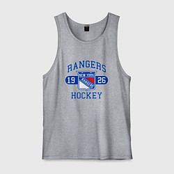 Майка мужская хлопок Нью Йорк Рейнджерс, New York Rangers, цвет: меланж