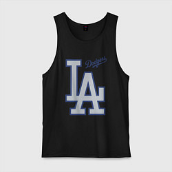 Майка мужская хлопок Los Angeles Dodgers - baseball team, цвет: черный
